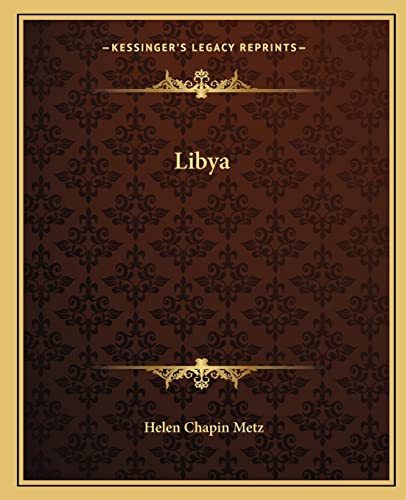 Beispielbild fr Libya zum Verkauf von THE SAINT BOOKSTORE