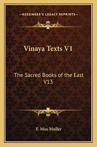 Stock image for Vinaya Texts V1: The Sacred Books of the East V13 for sale by ALLBOOKS1