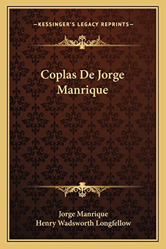 Imagen de archivo de Coplas De Jorge Manrique a la venta por Lucky's Textbooks