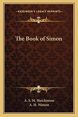 Stock image for The Book of Simon for sale by WorldofBooks