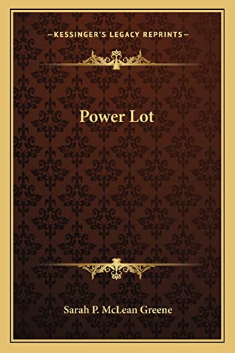 9781162790046: Power Lot
