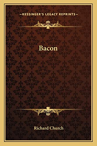 Bacon (9781162793580) by Church, Richard