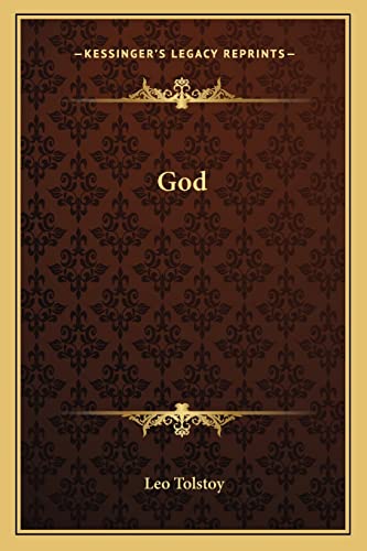 God (9781162825977) by Tolstoy, Leo