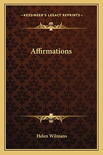 Affirmations (9781162826073) by Wilmans, Helen