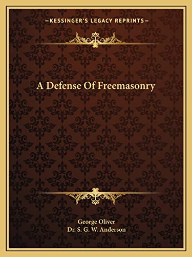 9781162851778: A Defense Of Freemasonry