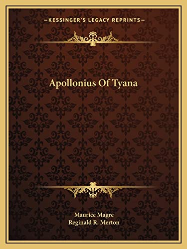 Apollonius Of Tyana (9781162875750) by Magre, Maurice