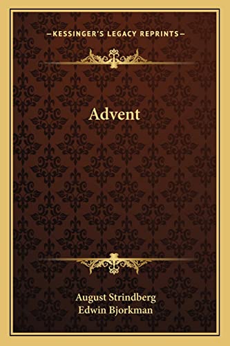 Advent (9781162905303) by Strindberg, August
