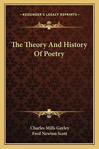 Stock image for The Theory And History Of Poetry for sale by Lucky's Textbooks
