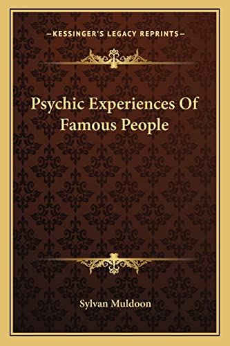 Stock image for Psychic Experiences Of Famous People for sale by Lucky's Textbooks