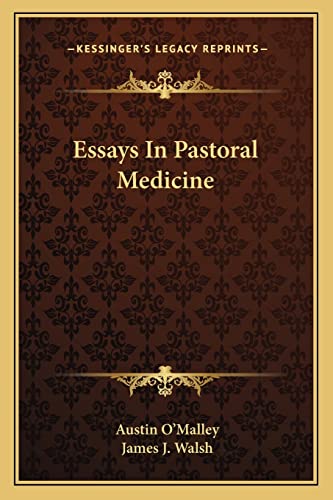 Stock image for Essays In Pastoral Medicine for sale by ALLBOOKS1