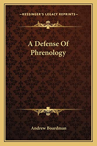 9781162952062: A Defense Of Phrenology