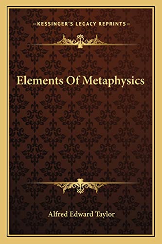 Stock image for Elements Of Metaphysics for sale by HPB-Red