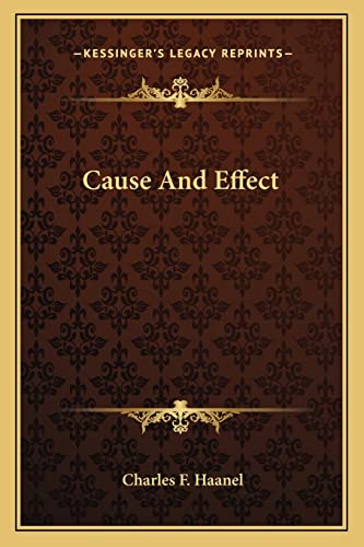 9781162981260: Cause and Effect