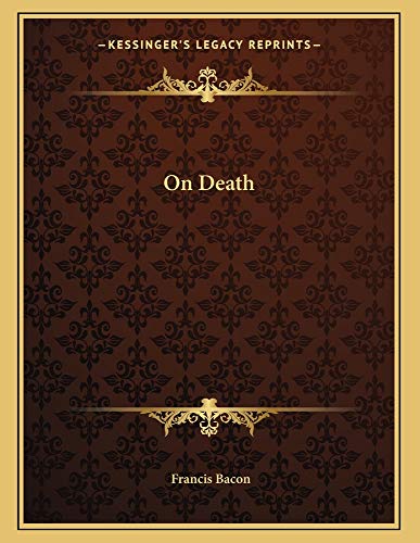 On Death (9781163003008) by Bacon, Francis