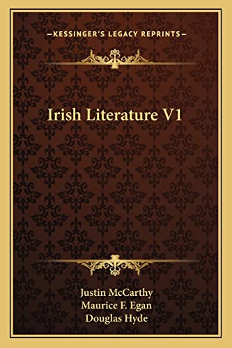 Stock image for Irish Literature V1 for sale by THE SAINT BOOKSTORE