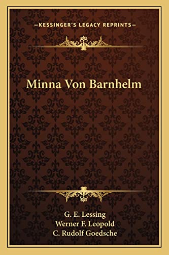 9781163137093: Minna Von Barnhelm