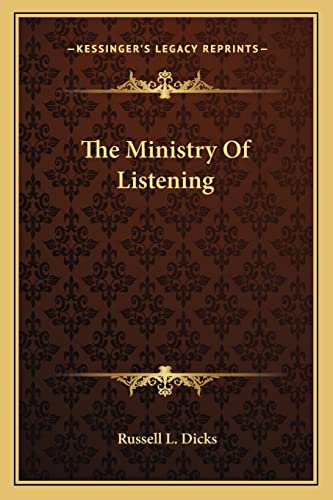 Stock image for The Ministry Of Listening for sale by ALLBOOKS1