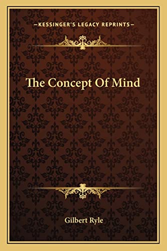 9781163186954: The Concept Of Mind