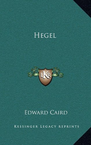 Hegel (9781163202906) by Caird, Edward