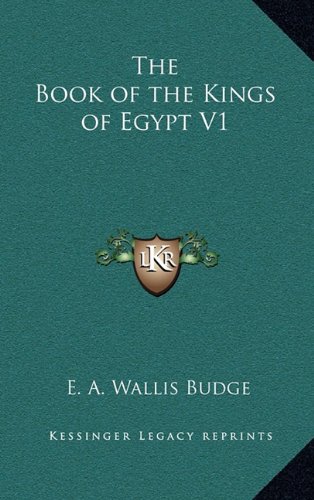 9781163209288: The Book of the Kings of Egypt V1