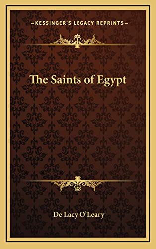 9781163215845: The Saints of Egypt