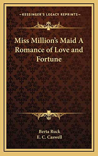 9781163321980: Miss Million's Maid A Romance of Love and Fortune
