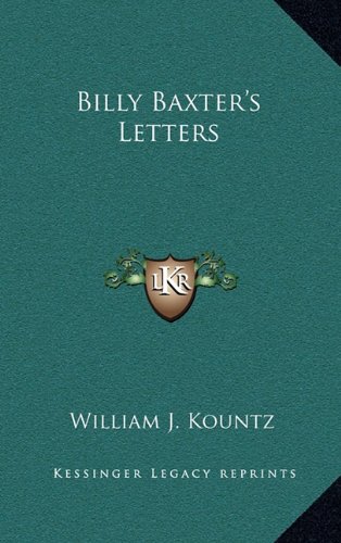 9781163356098: Billy Baxter's Letters