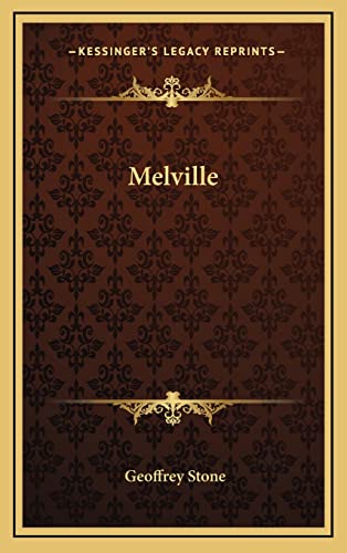 Melville (9781163373774) by Stone, Geoffrey