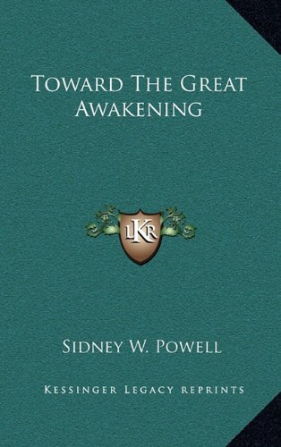Imagen de archivo de Toward The Great Awakening a la venta por Books From California