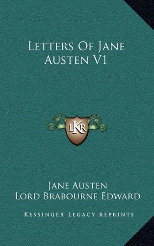 9781163412145: Letters of Jane Austen V1
