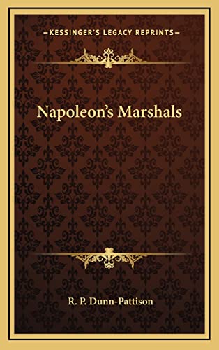9781163427347: Napoleon's Marshals