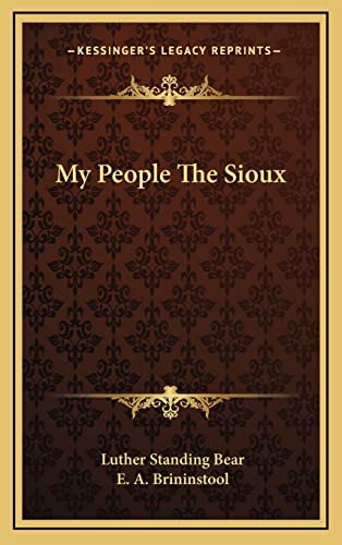 Stock image for My People The Sioux for sale by Books Unplugged