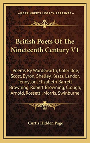 Stock image for British Poets Of The Nineteenth Century V1: Poems By Wordsworth, for sale by Hawking Books