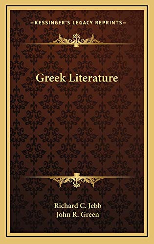 9781163546925: Greek Literature