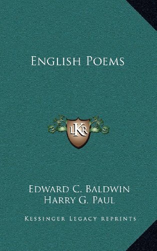 9781163549322: English Poems