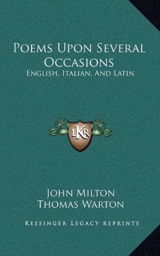 9781163559833: Poems Upon Several Occasions: English, Italian, and Latin