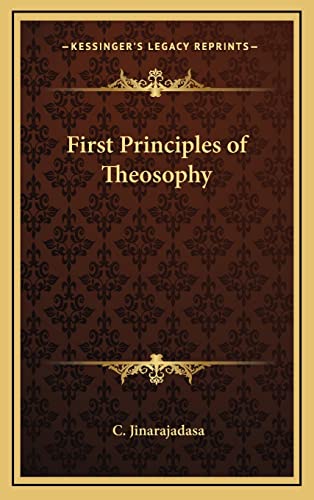 9781163581438: First Principles of Theosophy