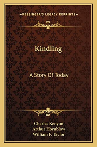 Imagen de archivo de Kindling: A Story Of Today a la venta por ALLBOOKS1