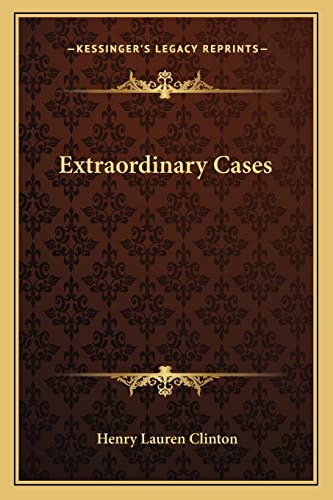 Stock image for Extraordinary Cases for sale by THE SAINT BOOKSTORE