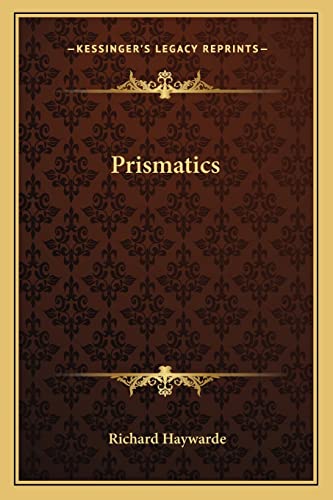 Stock image for Prismatics for sale by THE SAINT BOOKSTORE