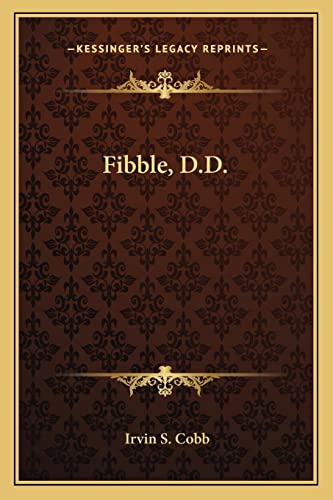 Fibble, D.D. (9781163780909) by Cobb, Irvin S