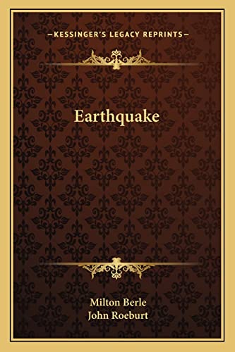 Imagen de archivo de Earthquake a la venta por HPB-Ruby
