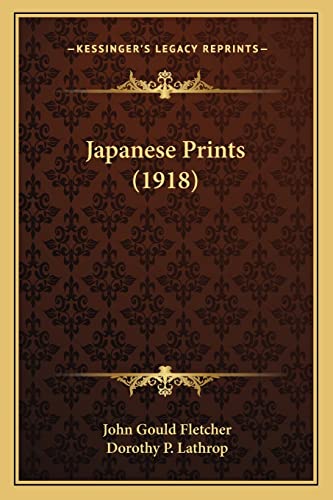 Stock image for Japanese Prints (1918) for sale by WorldofBooks