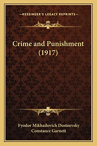 Imagen de archivo de Crime and Punishment (1917) a la venta por ALLBOOKS1