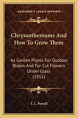 Imagen de archivo de Chrysanthemums and How to Grow Them: As Garden Plants for Outdoor Bloom and for Cut Flowers Under Glass (1911) a la venta por THE SAINT BOOKSTORE