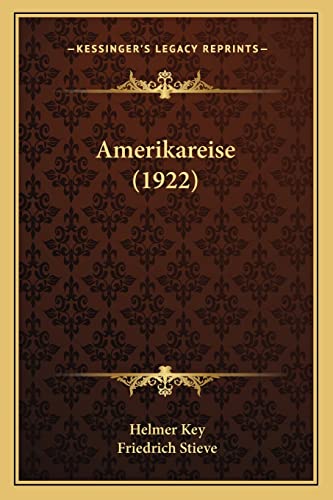 9781164177265: Amerikareise (1922)