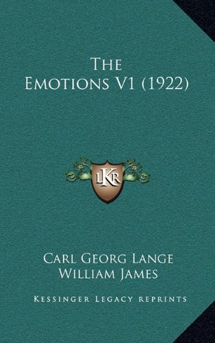 9781164226659: The Emotions V1 (1922)