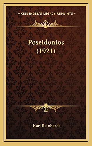 9781164437703: Poseidonios (1921)