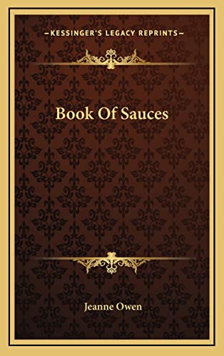 9781164479789: Book Of Sauces
