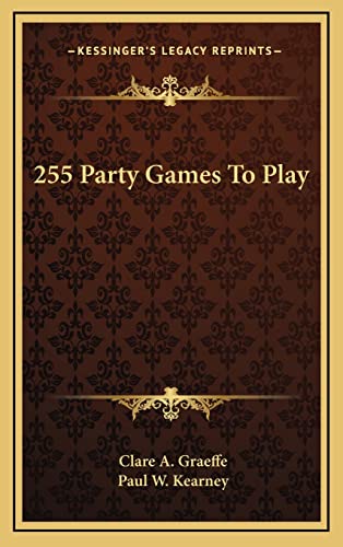 Beispielbild fr 255 Party Games To Play zum Verkauf von ThriftBooks-Dallas